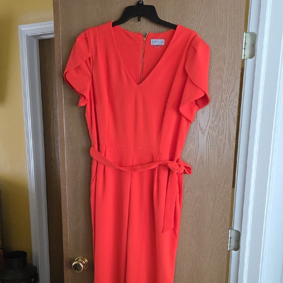 Marc New York Pants - Marc New York Vibrant Orange Jumpsuit, Short Sleeve...like New!